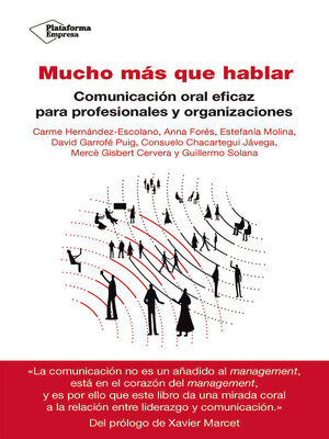 cover image of Mucho más que hablar